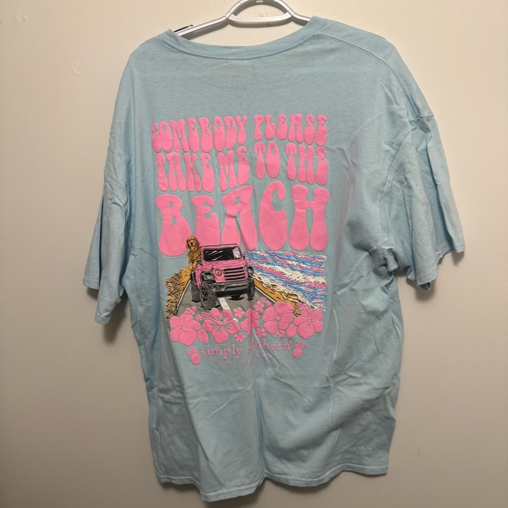 Simply Southern beach theme tshirt